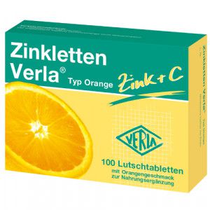 ZINKLETTEN Verla Orange Lutschtabletten