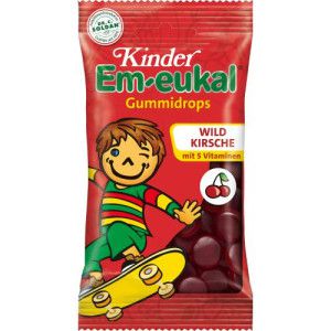 EM-EUKAL Kinder Gummidrops Wildkirsche zuckerhalt.