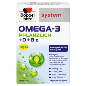 DOPPELHERZ Omega-3 pflanzlich system Kapseln