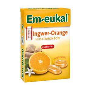 EM-EUKAL Bonbons Ingwer Orange zuckerfrei Box